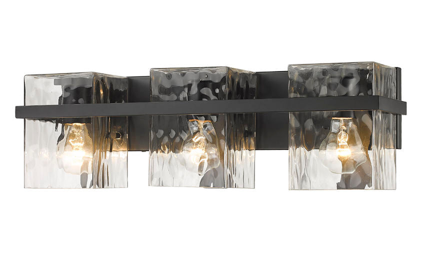 Z-Lite Bennington Vanity Light 3-Light Matte Black