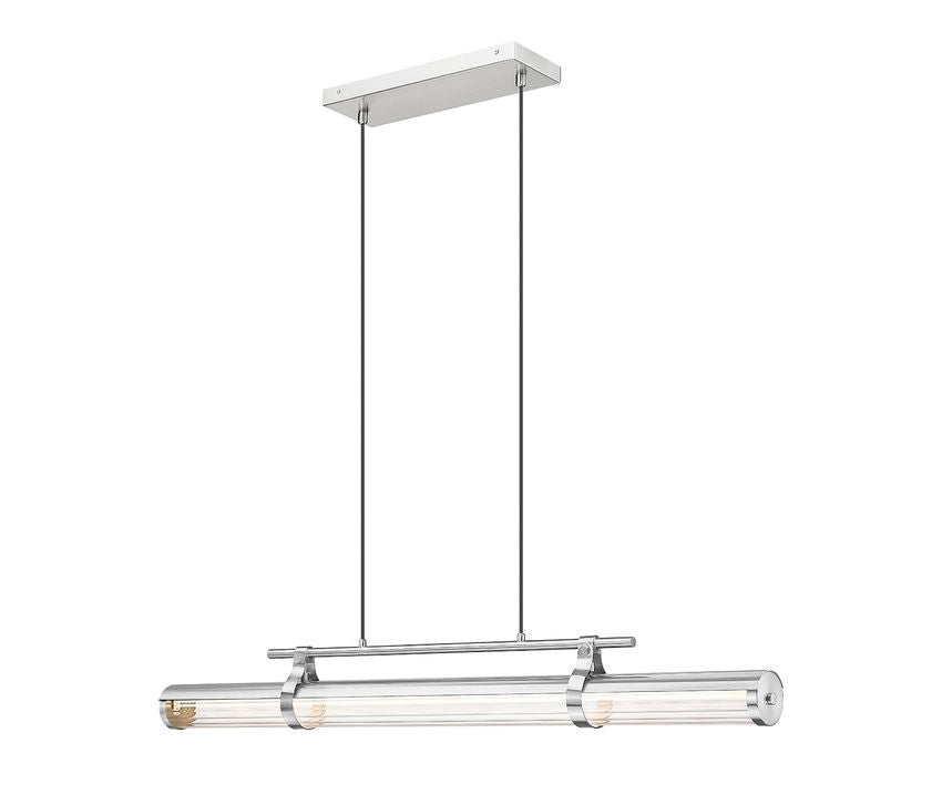 Z-Lite Benoit Linear Chandelier Brushed Nickel | Lighting House Orillia