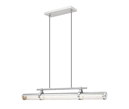 Z-Lite Benoit Linear Chandelier Brushed Nickel | Lighting House Orillia