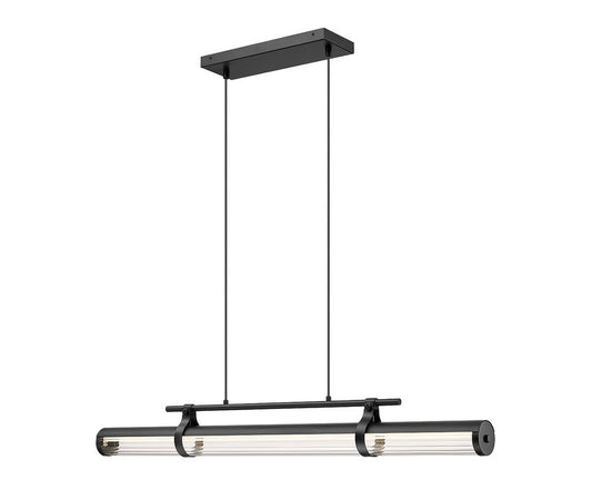 Z-Lite Benoit Linear Chandelier Matte Black