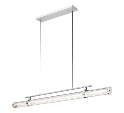 Z-Lite Benoit 54 Inch Linear Chandelier Brushed Nickel - interior lifestyle