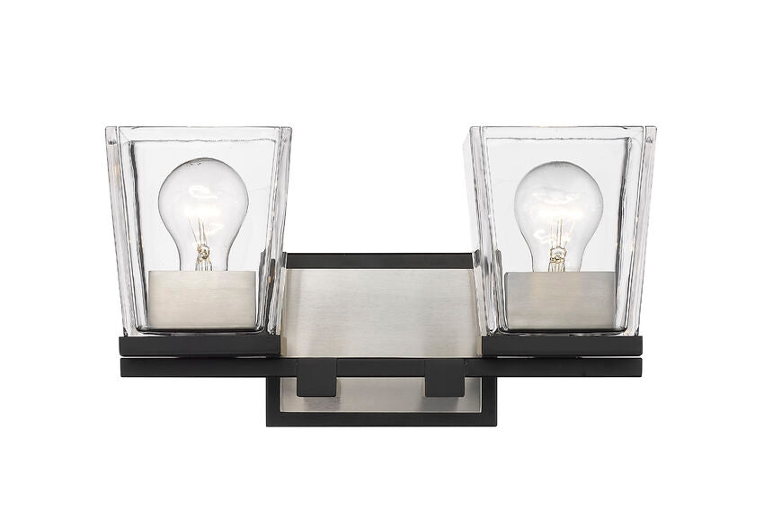 Z-Lite Bleeker Street Vanity Light Bathroom Lifestyle Angle | Lighting House Orillia
