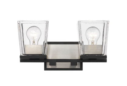 Z-Lite Bleeker Street Vanity Light Bathroom Lifestyle Angle | Lighting House Orillia