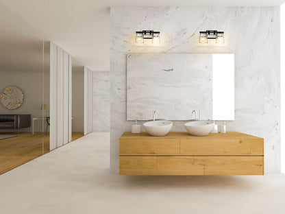 Z-Lite Bleeker Street Vanity Light Glass Detail | Lighting House Orillia