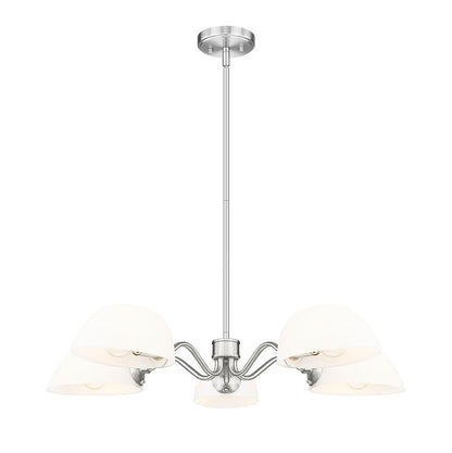 Z-Lite Breton Chandelier 5-Light Brushed Nickel | Lighting House Orillia