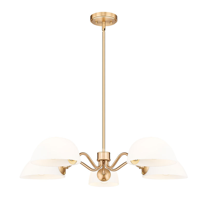 Z-Lite Breton Chandelier 5-Light Modern Gold