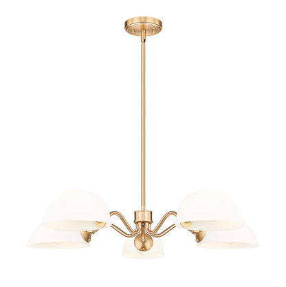 Z-Lite Breton Chandelier 5-Light Modern Gold