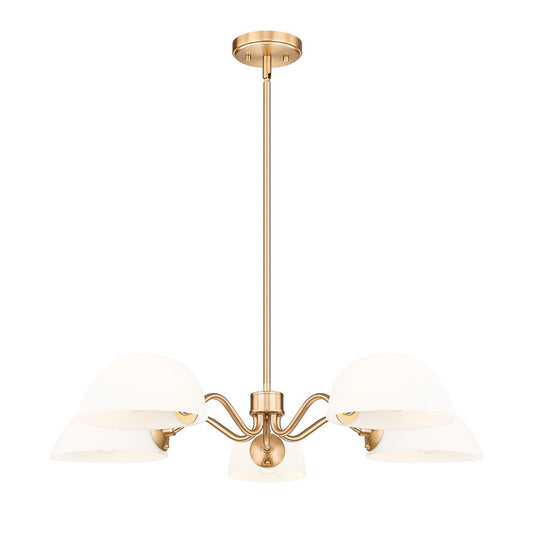 Z-Lite Breton Chandelier 5-Light Modern Gold