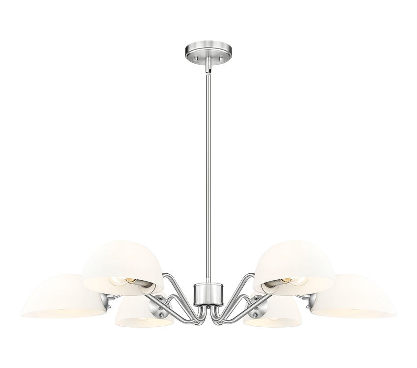 Z-Lite Breton Chandelier 6-Light Brushed Nickel