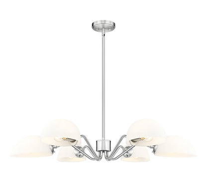 Z-Lite Breton Chandelier 6-Light Brushed Nickel