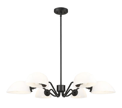 Z-Lite Breton Chandelier 6-Light Matte Black
