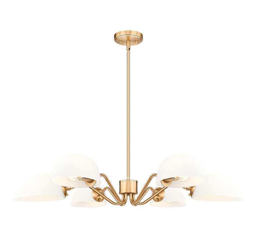 Z-Lite Breton Chandelier 6-Light Modern Gold