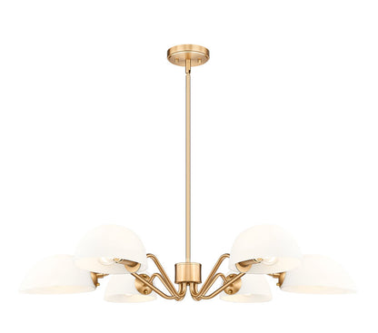 Z-Lite Breton Chandelier 6-Light Modern Gold