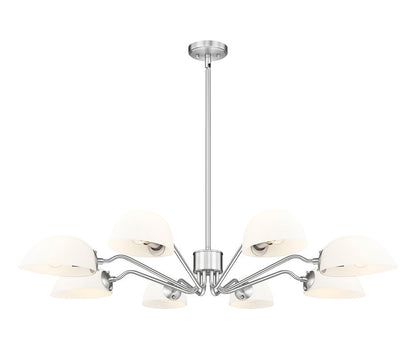 Z-Lite Breton Chandelier 8-Light Brushed Nickel