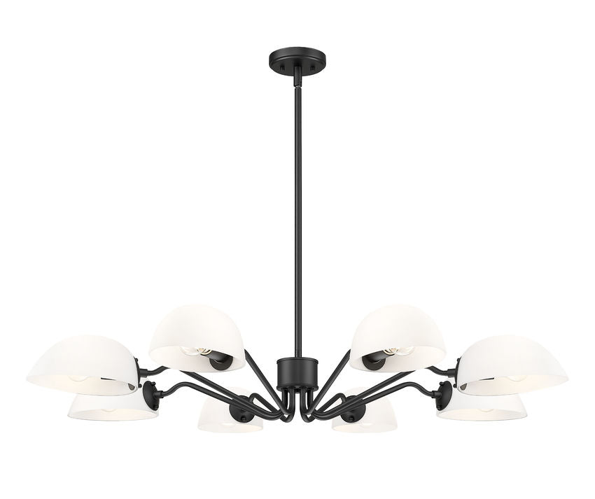 Z-Lite Breton Chandelier 8-Light Matte Black
