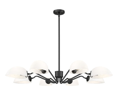 Z-Lite Breton Chandelier 8-Light Matte Black
