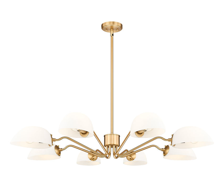 Z-Lite Breton Chandelier 8-Light Modern Gold
