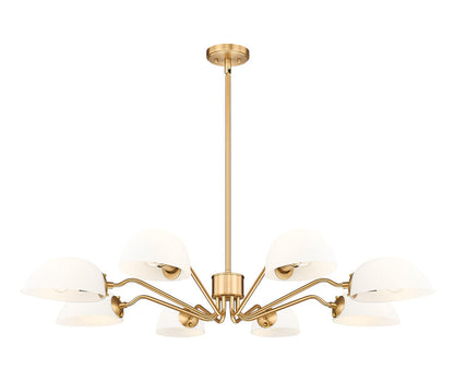 Z-Lite Breton Chandelier 8-Light Modern Gold