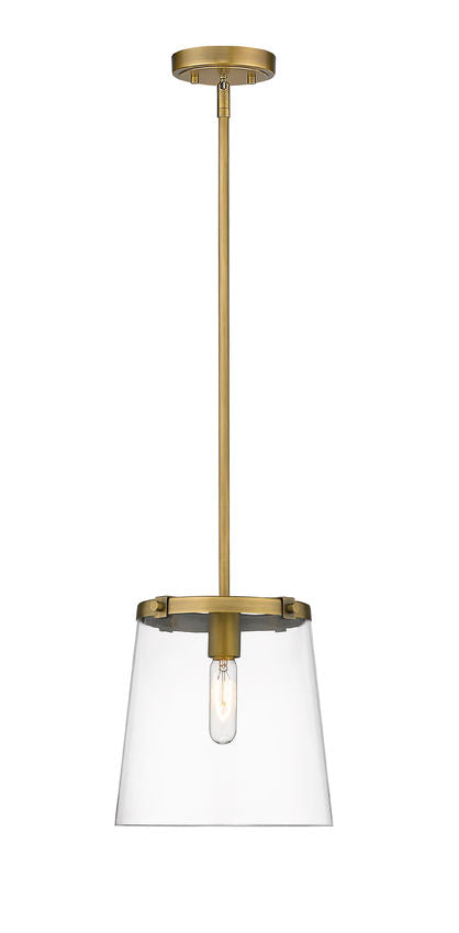 Z-Lite Callista Pendant, Rubbed Brass, Close-Up Detail View 1 | Lighting House Orillia