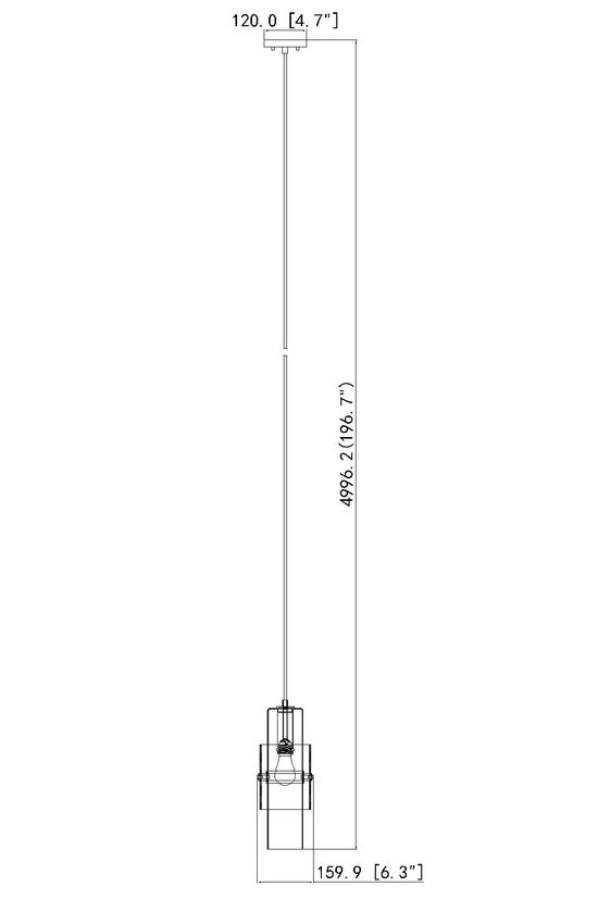 Z-Lite Cayden Pendant Dimensions | Lighting House Orillia