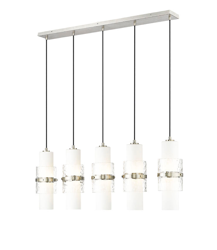 Z-Lite Cayden Chandelier 5-Light Linear Brushed Nickel | Lighting House Orillia