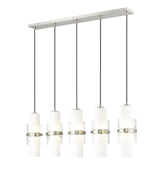 Z-Lite Cayden Chandelier 5-Light Linear Brushed Nickel | Lighting House Orillia