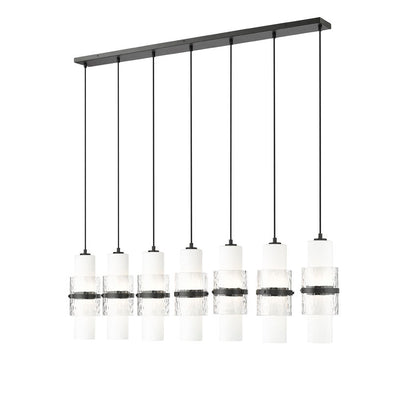 Z-Lite Cayden Chandelier 7-Light Linear Matte Black | Lighting House Orillia