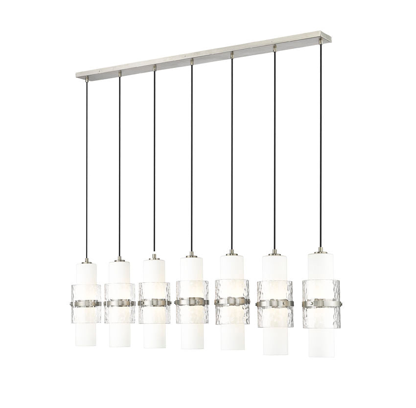 Z-Lite Cayden Chandelier 7-Light Linear Brushed Nickel | Lighting House Orillia