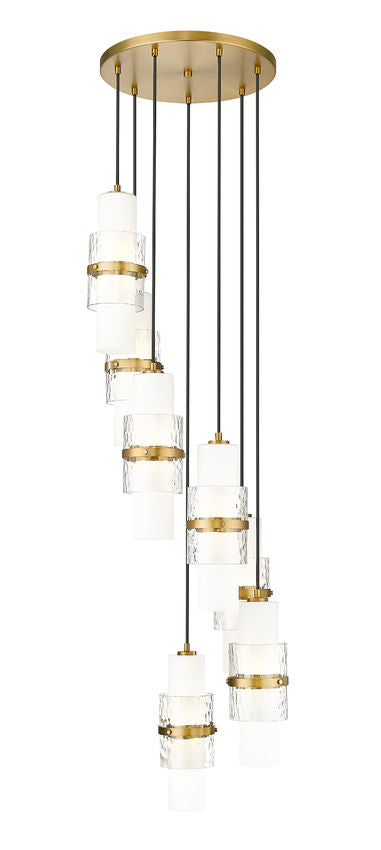Z-Lite Cayden Chandelier 7-Light Round Modern Gold | Lighting House Orillia