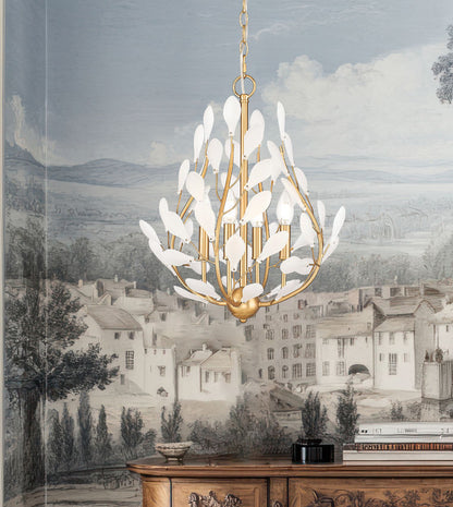 Z-Lite Claudine Chandelier Botanical Detail