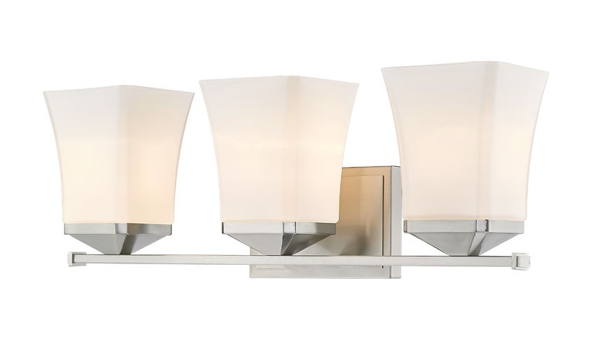 Z-Lite Darcy Vanity 3-Light Brushed Nickel | Lighting House Orillia