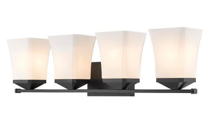Z-Lite Darcy Vanity 4-Light Matte Black | Lighting House Orillia