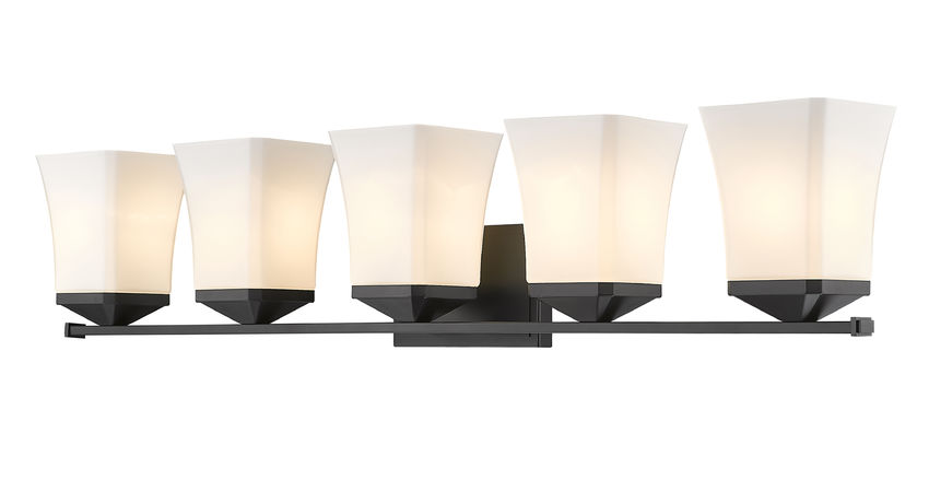 Z-Lite Darcy Vanity 5-Light Matte Black | Lighting House Orillia