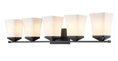 Z-Lite Darcy Vanity 5-Light Matte Black | Lighting House Orillia