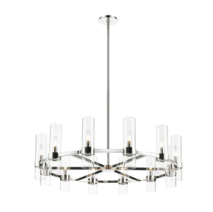 Z-Lite Datus Chandelier 12-Light Polished Nickel | Lighting House Orillia