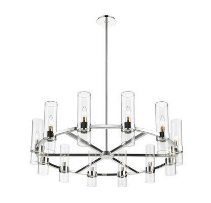 Z-Lite Datus Chandelier, Polished Nickel, Close-Up Detail View 2 | Lighting House Orillia