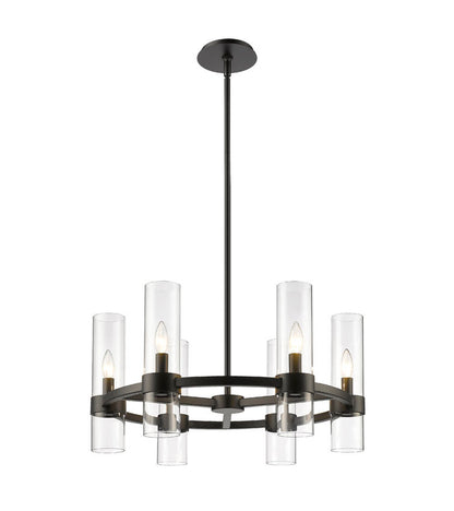 Z-Lite Datus Chandelier 6-Light Matte Black | Lighting House Orillia
