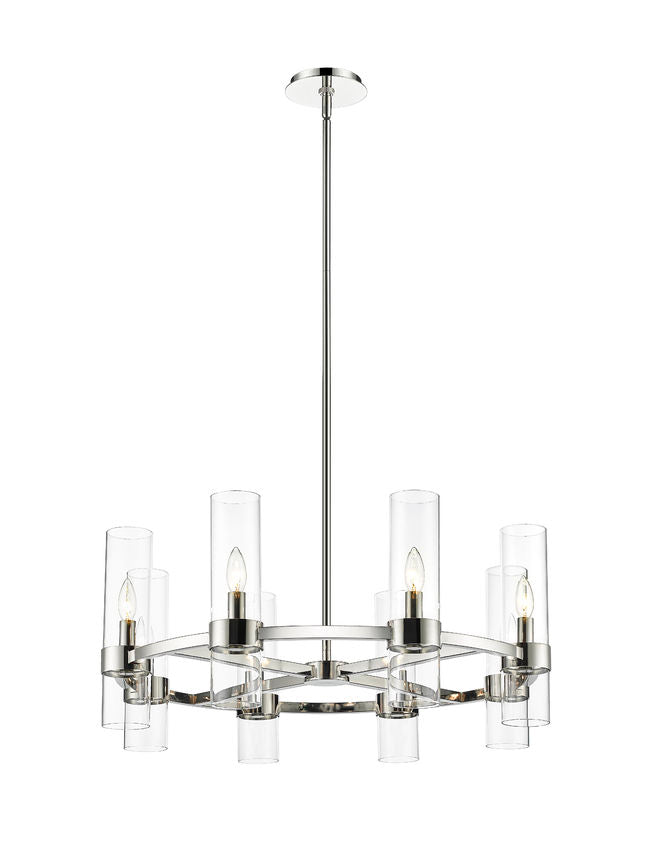 Z-Lite Datus Chandelier 8-Light Polished Nickel | Lighting House Orillia