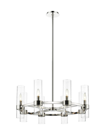 Z-Lite Datus Chandelier 8-Light Polished Nickel | Lighting House Orillia