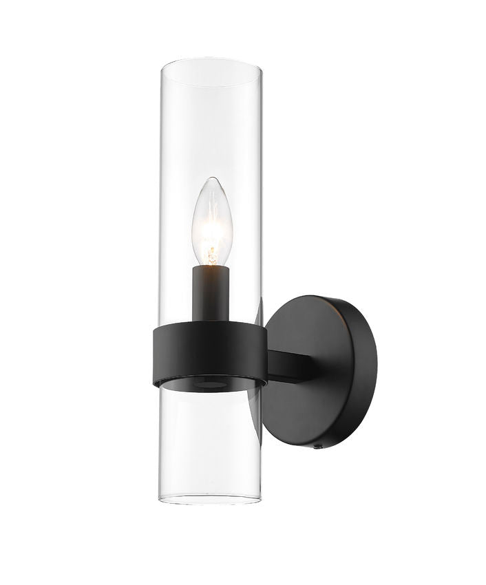 Z-Lite Datus Wall Sconce 1-Light Matte Black | Lighting House Orillia
