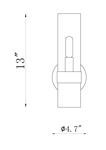 Z-Lite Datus Wall Sconce Dimensions | Lighting House Orillia