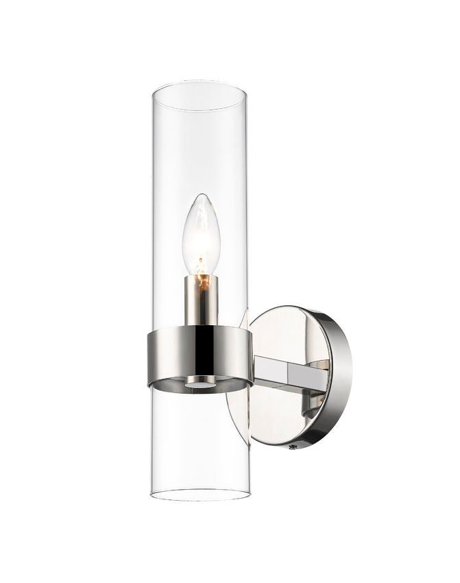 Z-Lite Datus Wall Sconce 1-Light Polished Nickel | Lighting House Orillia