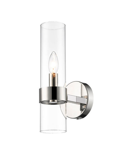 Z-Lite Datus Wall Sconce 1-Light Polished Nickel | Lighting House Orillia