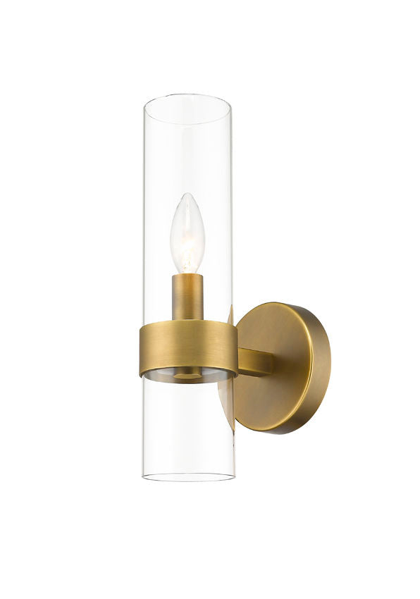 Z-Lite Datus Wall Sconce 1-Light Rubbed Brass | Lighting House Orillia