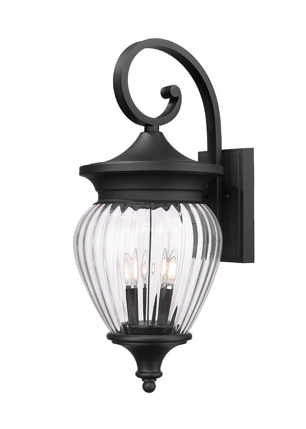 Z-Lite Davina Outdoor Wall Light 4-Light Black | Lighting House Orillia