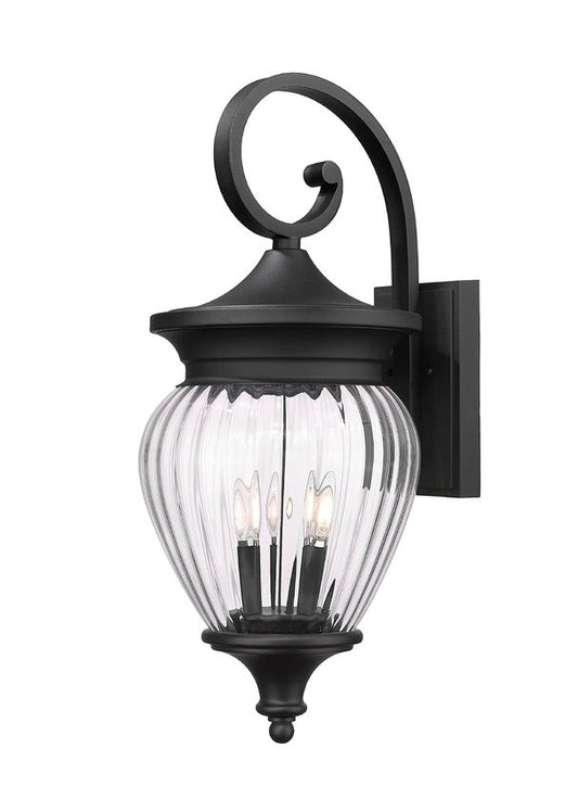 Z-Lite Davina Outdoor Wall Light 4-Light Black | Lighting House Orillia