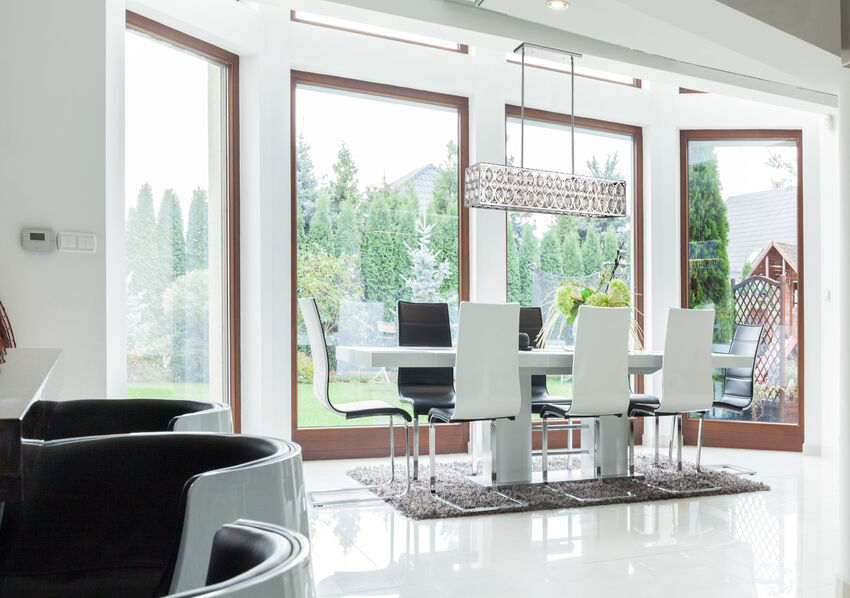 Z-Lite Dealey 7-Light Linear Chandelier, Chrome, Interior Lifestyle | Lighting House Orillia
