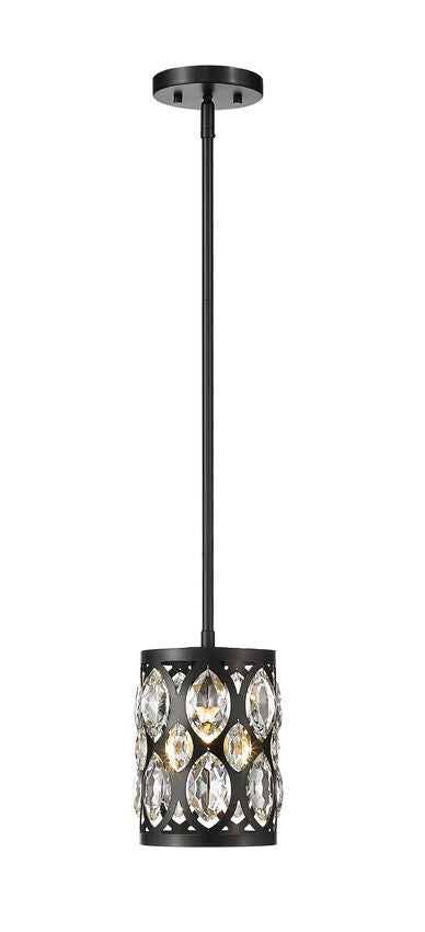 Z-Lite Dealey Mini Pendant Matte Black | Lighting House Orillia