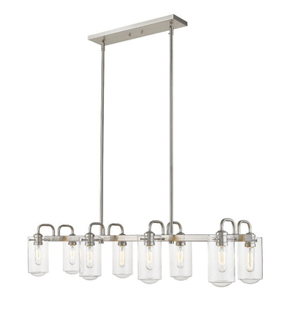 Z-Lite Delaney 8-Light Linear Chandelier, Clear Glass | Lighting House Orillia