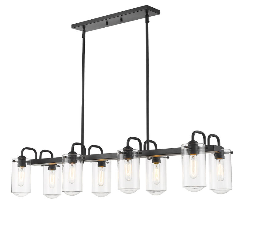 Z-Lite Delaney Linear Chandelier Dining Room Lifestyle | Lighting House Orillia